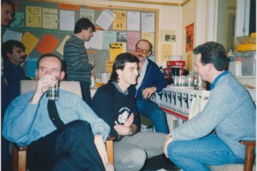 Gay men's group Christmas party at the Greenwich Lesbian and Gay Centre in 1987