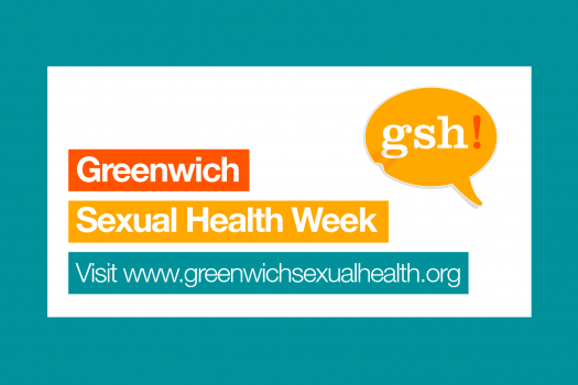 Greenwich Sexual Health Week logo. Image says visit www.greenwichsexualhealth.org