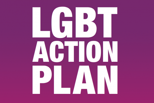 Section of the front cover of the Government's new LGBT Action Plan 