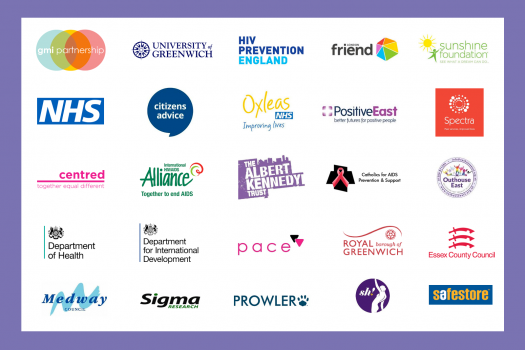 Our partners including GMI Partnership, University of Greenwich and HIV Prevention England