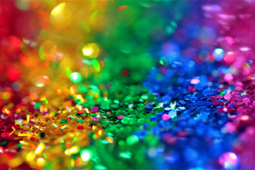 Rainbow glitter